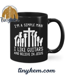 I Like Guitars And Believe In Jesus Mug
