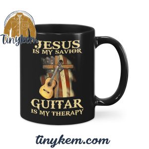 Jesus Is My Savior – Guitar Is My Therapy Mug