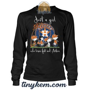 Just A Girl Who Loves Fall And Astros Baseball Tshirt2B4 AtI8k