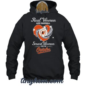 Real Women Love Baseball Smart Women Love The Orioles Tshirt2B2 WXrSl