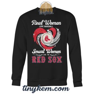Real Women Love Baseball Smart Women Love The Red Sox Tshirt2B3 0H84M