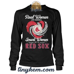 Real Women Love Baseball Smart Women Love The Red Sox Tshirt2B4 cNKiu