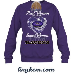 Real Women Love Football Smart Women Love Baltimore Ravens Tshirt2B3 OU0Dr