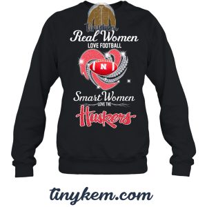 Real Women Love Football Smart Women Love The Huskers Tshirt2B3 q7vrj