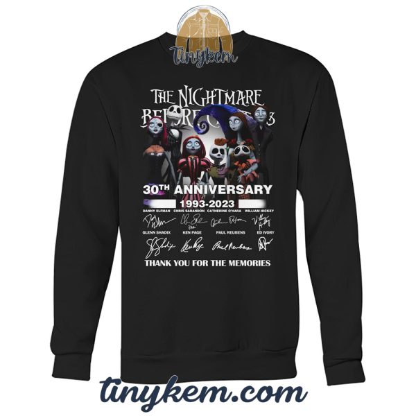 The Nightmare Before Christmas 30 Years Anniversary 1993-2023 Tshirt