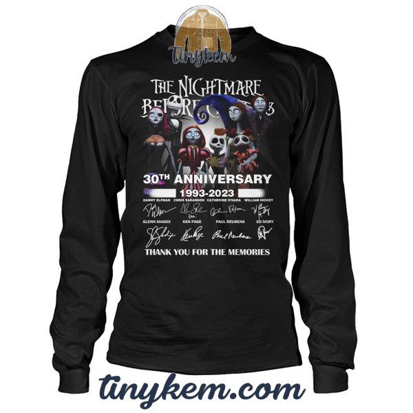 The Nightmare Before Christmas 30 Years Anniversary 1993-2023 Tshirt