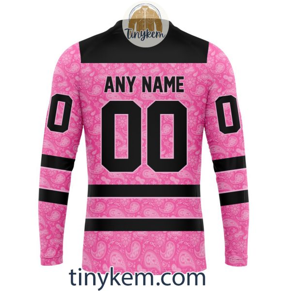 Anaheim Ducks Custom Pink Breast Cancer Awareness Hoodie