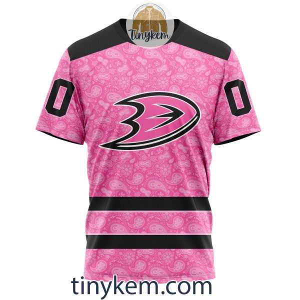 Anaheim Ducks Custom Pink Breast Cancer Awareness Hoodie