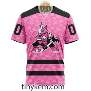Arizona Coyotes Custom Pink Breast Cancer Awareness Hoodie2B6 2hEt1