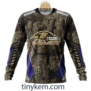Baltimore Ravens Custom Camo Realtree Hunting Hoodie2B4 Ursbb