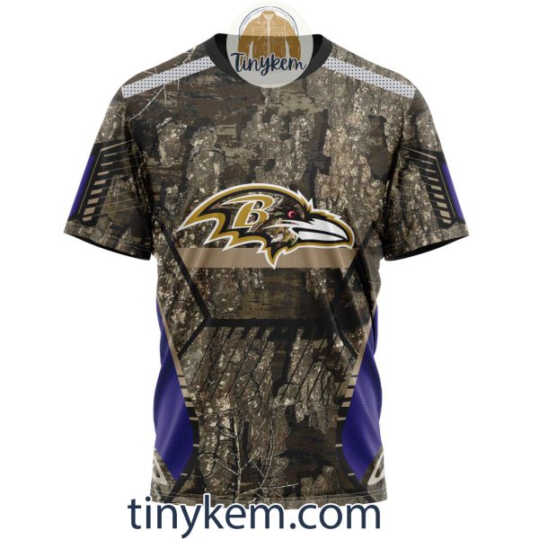 Baltimore Ravens Custom Camo Realtree Hunting Hoodie
