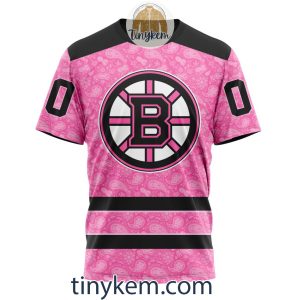 Boston Bruins Custom Pink Breast Cancer Awareness Hoodie2B6 cWXTS