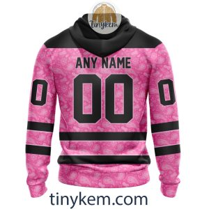 Calgary Flames Custom Pink Breast Cancer Awareness Hoodie2B3 6447E