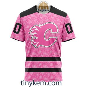 Calgary Flames Custom Pink Breast Cancer Awareness Hoodie2B6 tfe8o
