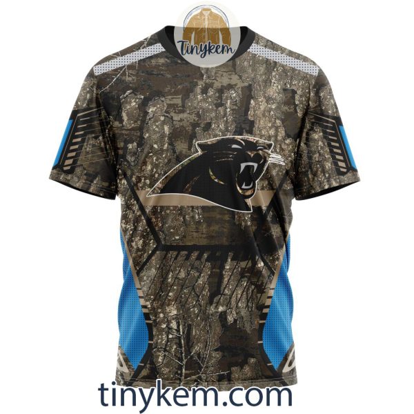 Carolina Panthers Custom Camo Realtree Hunting Hoodie