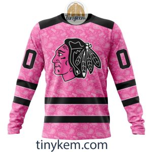 Chicago Blackhawks Custom Pink Breast Cancer Awareness Hoodie2B4 bvfyp