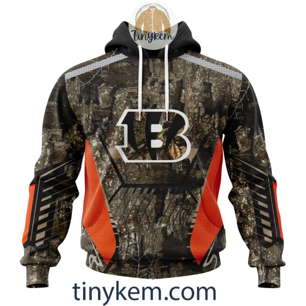 Cincinnati Bengals Custom Camo Realtree Hunting Hoodie