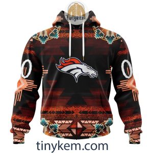 Denver Broncos Personalized Native Costume Design 3D Hoodie