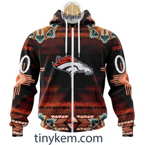 Denver Broncos Personalized Native Costume Design 3D Hoodie