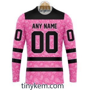 Edmonton Oilers Custom Pink Breast Cancer Awareness Hoodie2B5 RWjgT