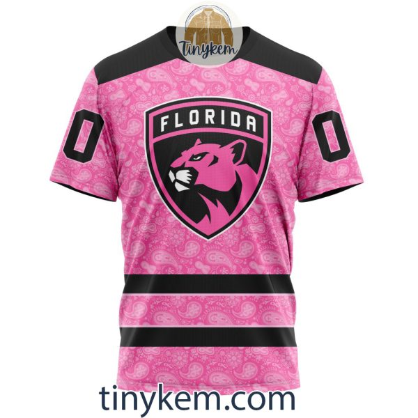 Florida Panthers Custom Pink Breast Cancer Awareness Hoodie
