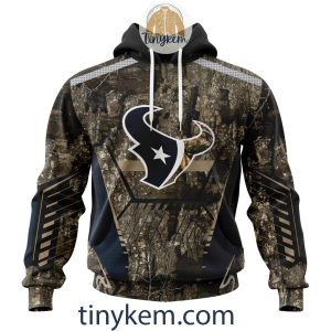 Houston Texans Custom Camo Realtree Hunting Hoodie