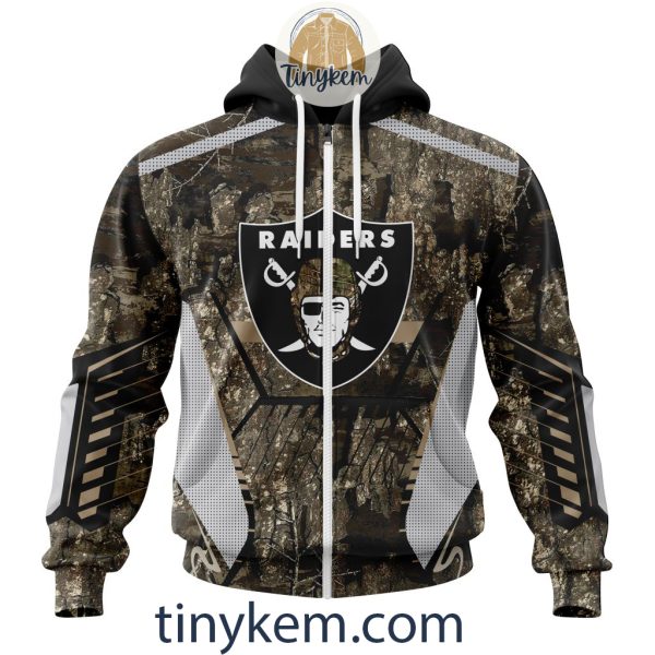 Las Vegas Raiders Custom Camo Realtree Hunting Hoodie