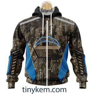 Los Angeles Chargers Custom Camo Realtree Hunting Hoodie2B2 4QaJi