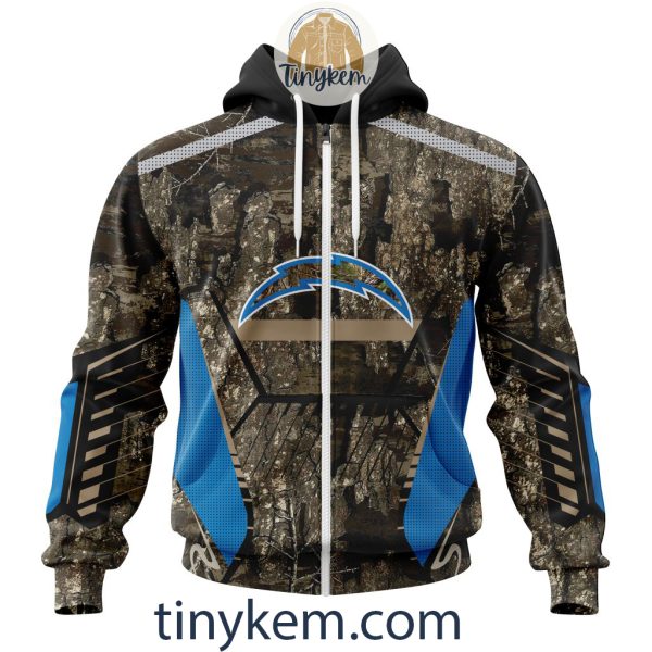 Los Angeles Chargers Custom Camo Realtree Hunting Hoodie