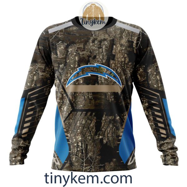 Los Angeles Chargers Custom Camo Realtree Hunting Hoodie