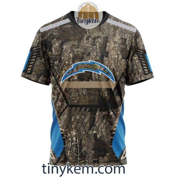 Los Angeles Chargers Custom Camo Realtree Hunting Hoodie