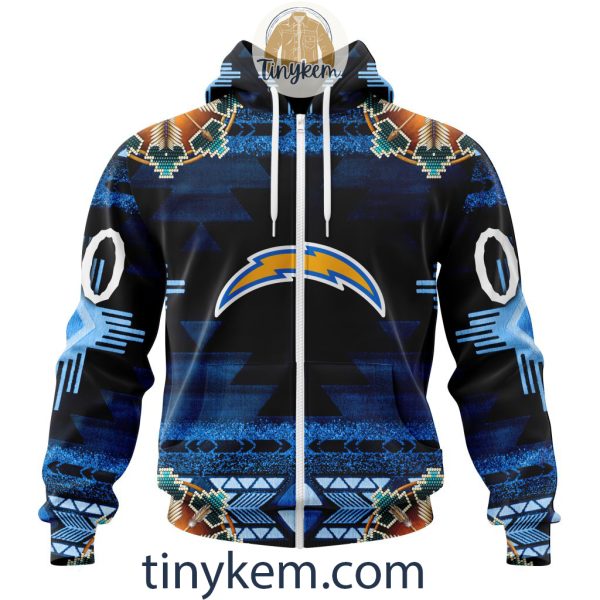 Los Angeles Chargers Personalized Native Costume Design 3D Hoodie