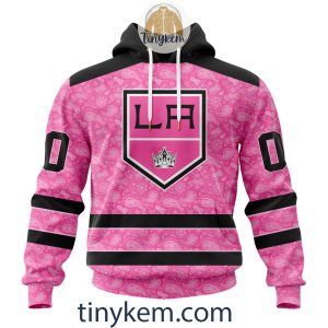 Los Angeles Kings Customized Hoodie, Tshirt With White Winter Hunting Camo Design