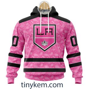 Los Angeles Kings Custom Pink Breast Cancer Awareness Hoodie