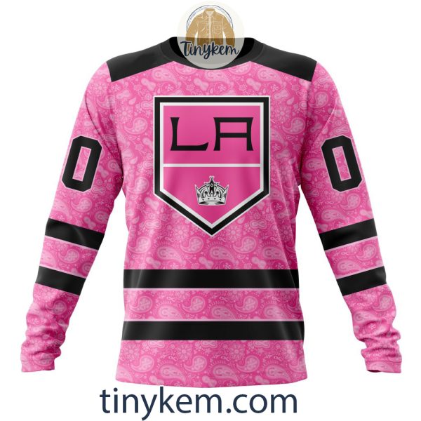 Los Angeles Kings Custom Pink Breast Cancer Awareness Hoodie