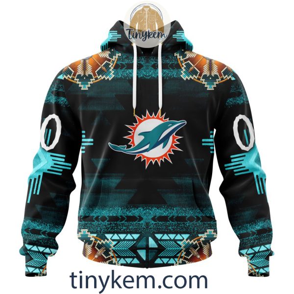 Miami Dolphins Personalized Native Costume Design 3D Hoodie