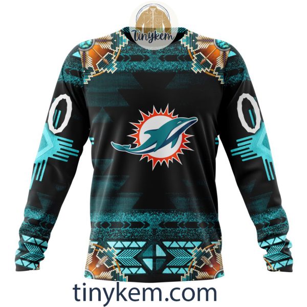 Miami Dolphins Personalized Native Costume Design 3D Hoodie
