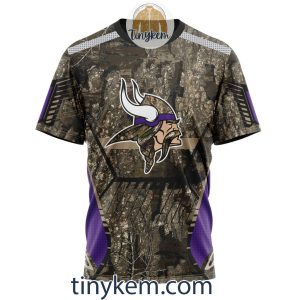 Minnesota Vikings Custom Camo Realtree Hunting Hoodie2B6 haeoM