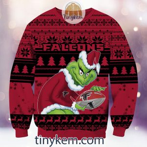 NFL Atlanta Falcons Grinch Christmas Ugly Sweater2B2 C19VS