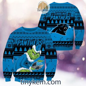 NFL Carolina Panthers Grinch Christmas Ugly Sweater