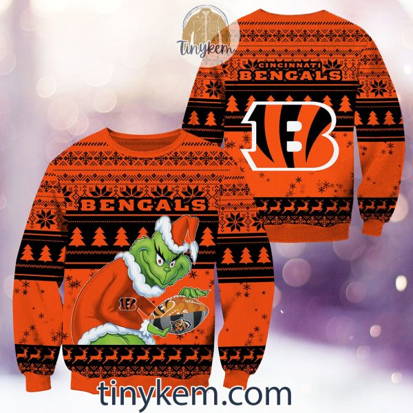 NFL Cincinnati Bengals Grinch Christmas Ugly Sweater