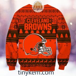 NFL Cleveland Browns Grinch Christmas Ugly Sweater2B3 Clc4P