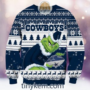 NFL Dallas Cowboys Grinch Christmas Ugly Sweater2B2 VwfNR