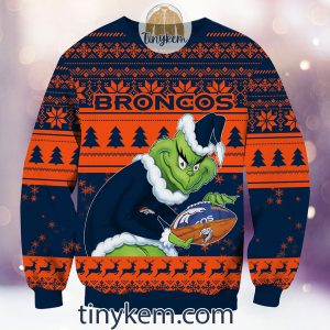 NFL Denver Broncos Grinch Christmas Ugly Sweater2B2 ZAL3m
