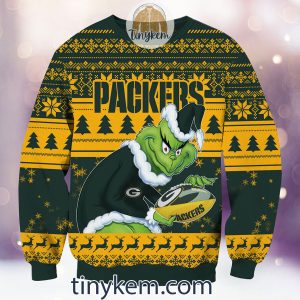 NFL Green Bay Packers Grinch Christmas Ugly Sweater2B2 d6nO4