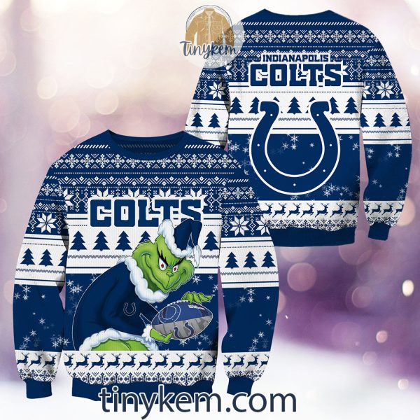 NFL Indianapolis Colts Grinch Christmas Ugly Sweater