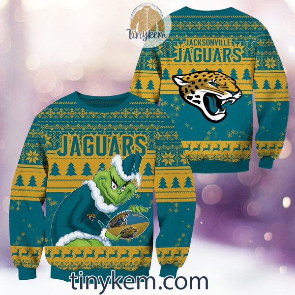 NFL Jacksonville Jaguars Grinch Christmas Ugly Sweater