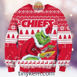 NFL Kansas City Chiefs Grinch Christmas Ugly Sweater2B2 cwGd5