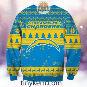 NFL Los Angeles Chargers Grinch Christmas Ugly Sweater2B3 gMb0y