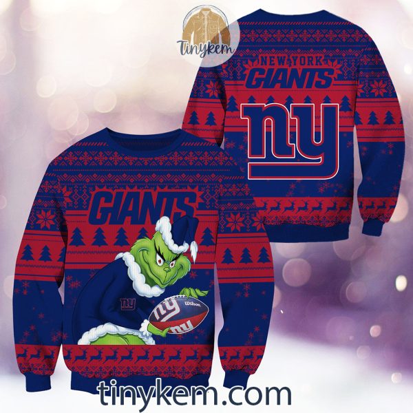 NFL New York Giants Grinch Christmas Ugly Sweater